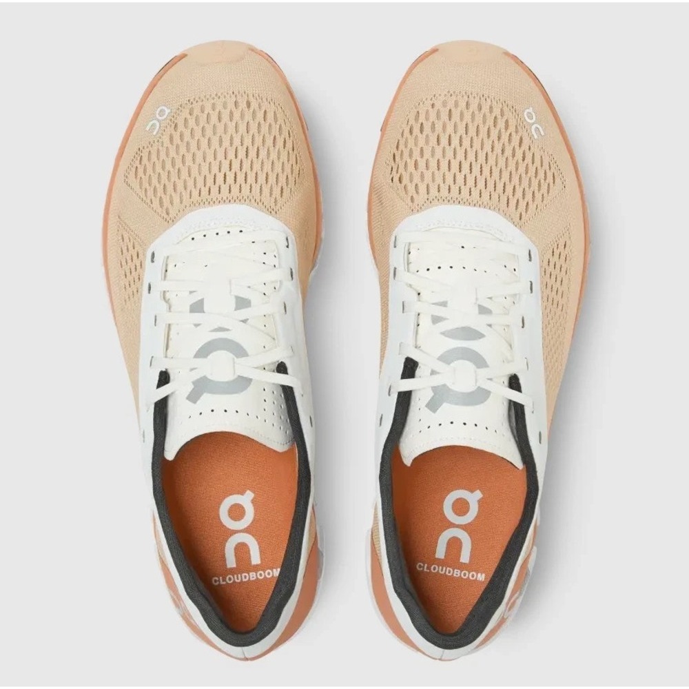 ON Cloudboom Women's Size 6 Running Shoes Tan Savannah/White Sneakers 37.99596 - Picture 6 of 7